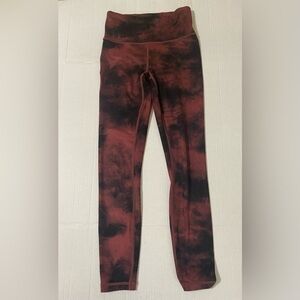 ATHLETA Ultimate Stash Pocket II 7/8 tights leggings burgundy size XXS